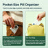 Wopanxye 7-Day 7 Small Magnetic Pill Case, Weekly Pill Box Container, Compartments Medicine Organizer Dispenser, Travel