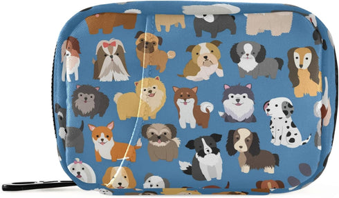Naanle Cute Puppy Dog 7 Day Pill Case - Travel Organizer Bag With