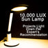 Halo Light Therapy Lamp - UV Free 10,000 LUX Sun Lamp Therapy Light - Boost Spirits and Energy
