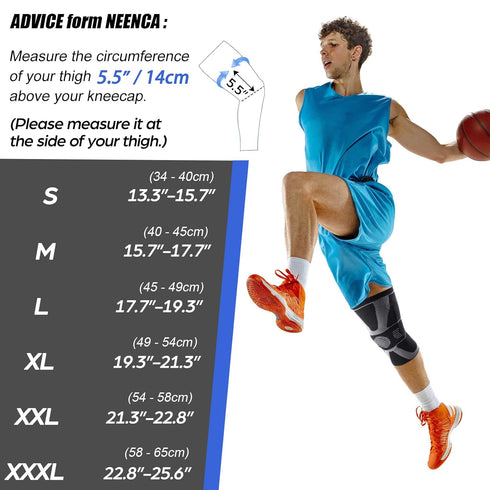 NEENCA Professional Knee Brace for Pain Relief, Medical Compression Sleeve for Meniscus Tear, ACL, Arthritis