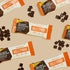 Bulletproof Chocolate Chip Cookie Dough Collagen Protein Bars, Pack of 12 Keto-Friendly Snack