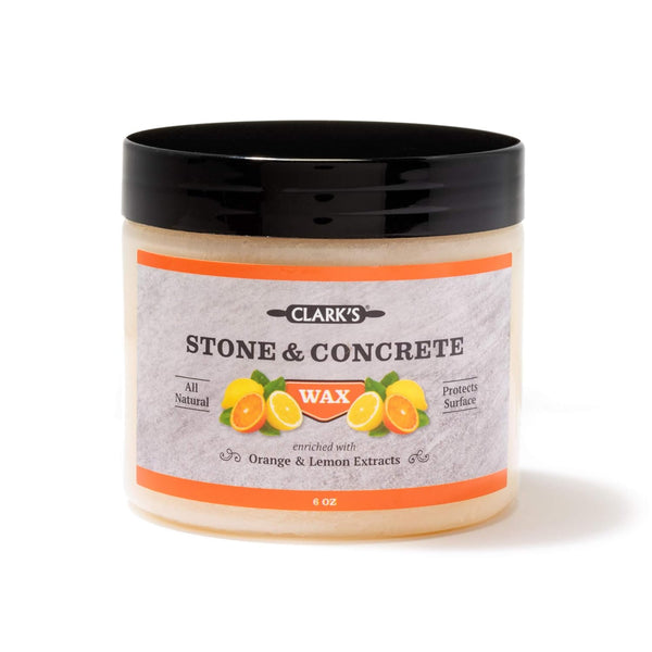 CLARK’S Stone and Concrete Wax, Soapstone Wax with Orange and Lemon Extracts, Preserves and Protects Surfaces