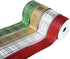 Wired Christmas Ribbon Plaid Set 2.5 Inch 4 Rolls 24 Yards for Decorating Trees, Gift Wrapping, Wreaths, Bows
