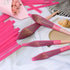 Honbay 100PCS Reusable Makeup Brush Protector Mesh Cover for Makeup Brushes, Paint Brushes, Handbag Tassels (Pink)