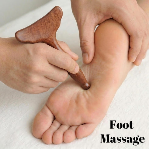 KINTEGOOD Wood Gua Sha Therapy Massage Tool, Natural Wooden Lymphatic Drainage Massager for Body Sculpting, Muscle