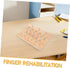 Toyvian Wooden Finger Rehabilitation Board Hand Therapy Plate for Fine Motor Skills Development and Hand-Eye