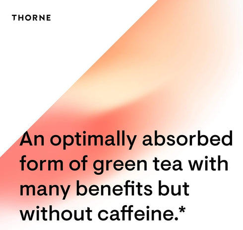 THORNE Green Tea Phytosome - Antioxidant and Liver Protective Benefits of Green Tea Without Caffeine - 60 Capsules