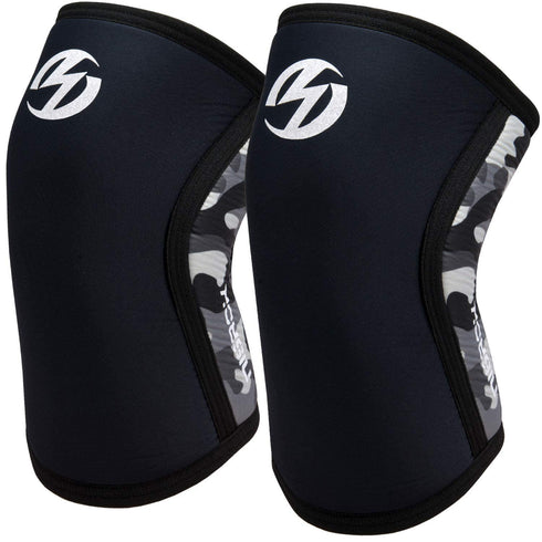 Knee Sleeves (1 Pair), 7mm Neoprene Compression Braces for Cross Training, Weightlifting, Powerlifting, Squats,