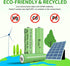 Rechargeable AA Batteries for Solar Lights, 600mAh 1.2V, 12PCS AA Rechargeable Batteries