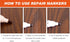 Furniture Markers Touch Up Set - 17 Piece Kit with 8 Colors for Stains & Scratches