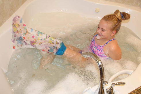 Kids Waterproof Cast Covers for Shower Leg – Cute Unicorn Design for Foot & Ankle After Surgery