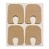 Aetna Foot Products Adhesive Felt U-Shaped Callus or Toe Pads, Pack of 100, 1/8" Thick