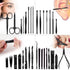 Manicure Set 32pcs, Professional Nail Clippers Kit, Stainless Steel Grooming Tools for Travel Pedicure Care