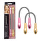 Lindo Twist-N-Roll Tweezer, Spring Facial Hair Removal Tool, Travel Pouches Included, 2 Pack