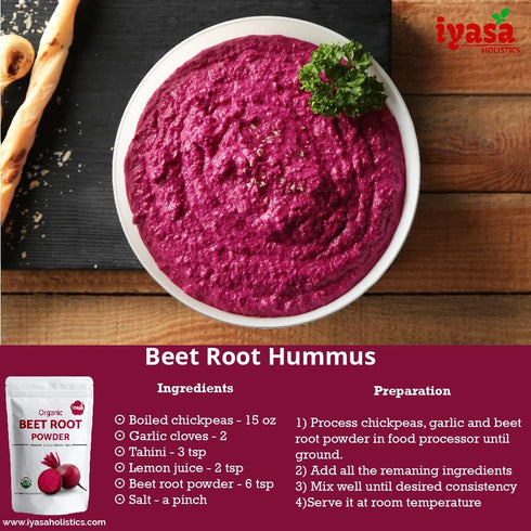 Iyasa Organic Beet Root Powder - Plant Based Superfood, Vegan, Gluten-Free, 1 lb 16 oz