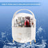 Makeup Organizer, Waterproof 2-Layer Cosmetics Display Case, Skincare Storage Box (White A)