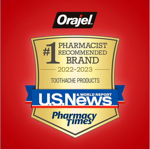 Orajel 16 Oz (Pack 2) Alcohol-Free Antiseptic Mouth Sore Rinse, Fresh Mint, Fl