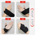 2Pack Professional Wrist Support Brace - Adjustable Reversible Strap for Sports, Pain Relief, Right & Left (Black)