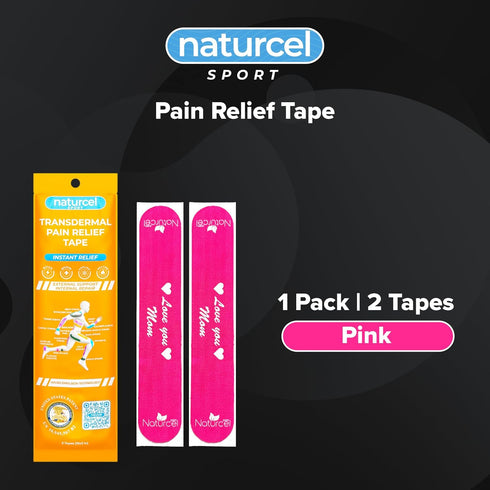 Sport Transdermal Pain Relief Tape, Kinesiology Tape for Sore Joints, Muscles, Back, Knee, Elbow Pain, Water Resistant