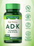 Nature's Truth Vitamin A D K Supplement, 60 Softgels, High Potency of A, D3, K1 & K2, Non-GMO, Gluten Free