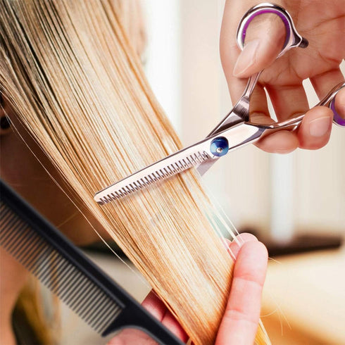 Thinning Shears for Hair Cutting, 6.7In Stainless Steel Scissors for Professional Haircut Trimming & Blending
