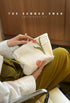 Large Aesthetic Makeup Bag - Floral Mid-day Clutch, Period Kit, Hygiene, and Skincare Bag (Tulip)