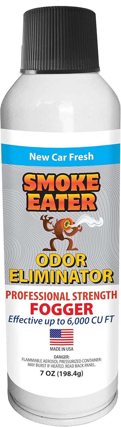 Smoke Eater Odor Eliminator & Air Freshener Spray - Fogger for Large Spaces, Continuous Spray for Up to 8 Mins