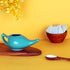 HealthGoodsIn Ceramic Neti Pot for Sinus, Premium Grade, Dishwasher Safe, Turquoise Color