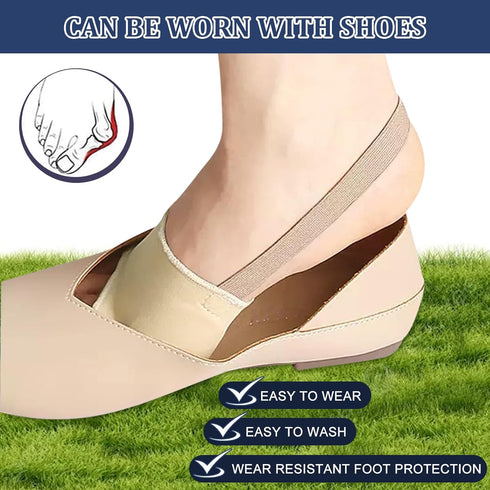 tongtonglovely Professional Bunion Corrector, Orthopedic Toe Separator, Beige, Elastic Fabric, Adjustable Fit, Pain