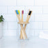 The Humble Co. Bamboo Toothbrushes (5pk) for Superior Oral Care, BPA Free, Soft Bristles