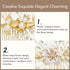 inSowni 36 Pack Gold Flower Leaf Bridal Wedding Hair Accessories, U-shaped Pearl Hair Pins, Rhinestone Clips