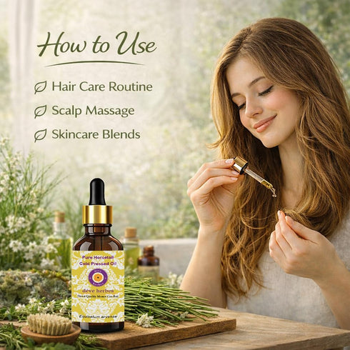 Horsetail (Equisetum 200ml (6.76 oz) Deve Herbes Oil arvense) | Cold Pressed | Pure | Natural | for Diluting Essential