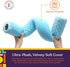 Special Supplies Sensory Vibrating Neck Pillow for Kids and Adults Plush Velvet Soft Cover with Textured Therapy
