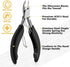 Toe Nail Clipper for Ingrown or Thick Nails, Professional Podiatrist Toenail Nipper with Surgical Stainless Steel Blades