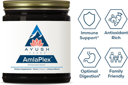 Ayush Herbs Amla Plex, All-Natural Immune and Digestive-Support Herbal Jam with Vitamin C