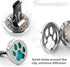 Framendino Dog Paw Print Essential Car Oil Diffuser, Aromatherapy Vent Clip, Stainless Steel Air Freshener Lockets