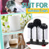 Havawish 1 Pack 3 Water Bottle Cleaning Brush with Suction Base, Head Bristle Bar Glass Washer for Sink, Washer Brush