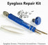 PTSLKHN Eye Glass Repairing Kit, Eyeglass Screwdriver with Screws, Small Precision Screwdriver, 15 Types Eyeglass Screws