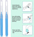 Patelai 100 Pieces Braces Brush, Interdental Brush Toothpick for Dental Hygiene, Sky Blue, 0.53"x0.1"