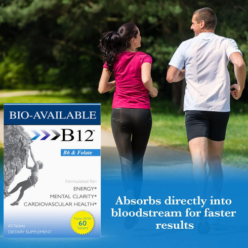 Wellgenix Bio Available Daily Multivitamins (60 ct) - Focus Support Formula with Methyl B12, B6, Folate & Biotin