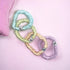 Soft Mulberry Silk Non Slip Colorful Scrunchies 4 Pack | Thin Elastic Ponytail Hair Ties for Girls | No Crease or Damage