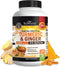 Turmeric Curcumin and Ginger 2000mg - 160 Capsules for Joint & Immune Support, Gluten-Free, Non-GMO