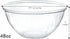 PLASTICPRO Disposable Round Crystal Clear Serving Bowls, 48 OUNCE for Party Snack or Salad