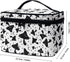 Gothic Mushroom Makeup Bag - Large Opening Design Cosmetic Organizer for Travel with Brush Compartments