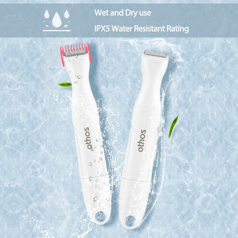 Multi-Functional Electric Trimmer Kit for Women - Bikini, Nose & Eyebrow Trimmer, Foil Shaver, Waterproof, AA Battery