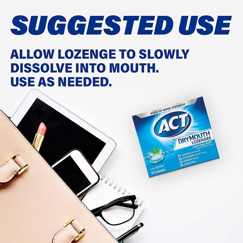 Lozenges, Mint-18 ACT Total Care Dry Mouth ea