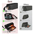 SS Hair Tools Travel Bag and Heat Resistant Mat for Hot Tools, Portable Leather Curling Iron Case for Women, Black