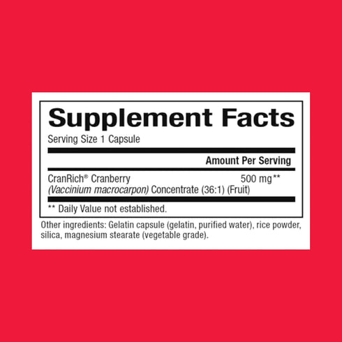 CranRich by Natural Factors, 90 Capsules, Super Strength Cranberry Concentrate, Antioxidant Supplement for Urinary