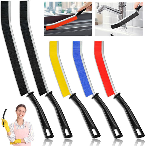 5Pcs Hard Bristle Crevice Cleaning Brushes - 13 /9.2 for Household Use, Designed for Cleaning Narrow Spaces
