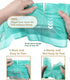 AYOTEE Small Trash Bags, 2 Gallon Drawstring Compostable Trash Bags, 50 Count Green Bathroom Waste Basket Liners